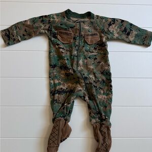 Camo Footed One Piece for Baby